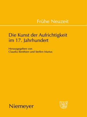 cover image of Die Kunst der Aufrichtigkeit im 17. Jahrhundert